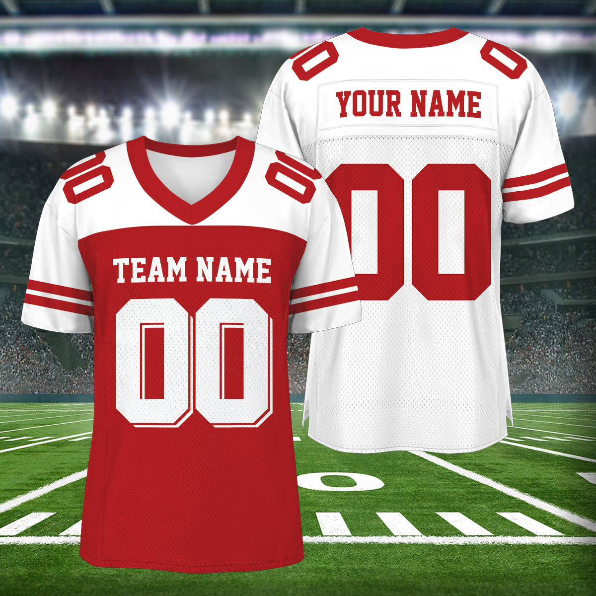 Petthouse | Personalized Football Jersey, Custom Team Name And Number, Game Day Sports Jersey, Football Team Jersey Shirt