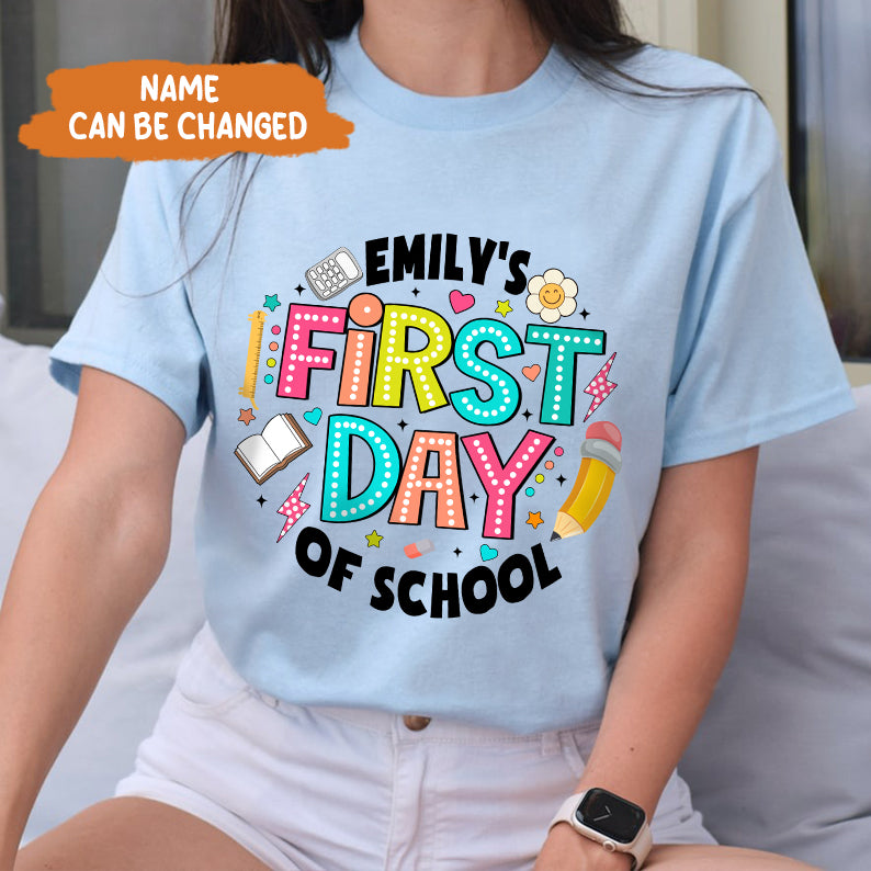 Petthouse | Custom Happy First Day Of School Shirt, Teacher Gift, Back To School Shirt