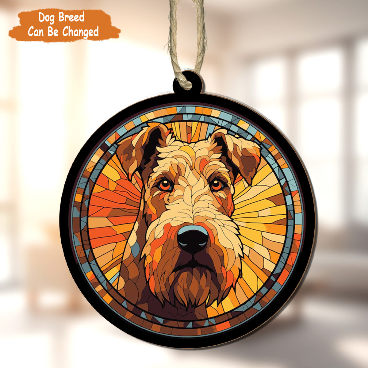 Petthouse | Personalized Dog Stained Glass Effect Suncatcher, Loss Of Pet Sympathy Gift, Pet Memorial Gift