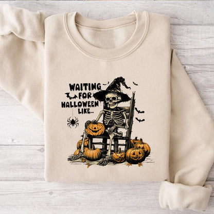 Petthouse | Just Waiting For Halloween Shirt, Spooky Summer Halloween Shirt, Halloween Party Shirt