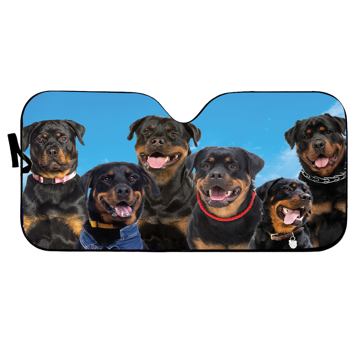 Petthouse | Customize Gift Dog Sunshade A Bunch Of Rottweiler Car Sunshade Windshield Sun Shade Sun Visor