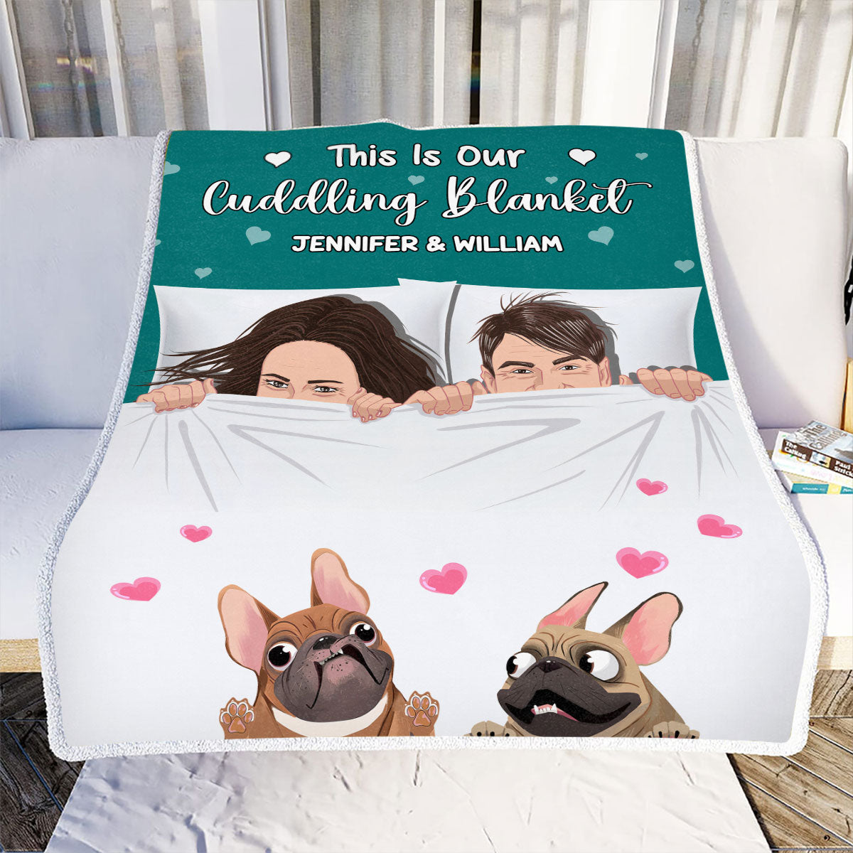 Petthouse | Couple Pet Lovers This Is Our Cuddling Blanket - Gift For Couples - Personalized Custom Fleece Blanket