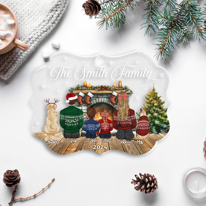 Petthouse | Personalized Family With Pets Ornament, Family Christmas Ornament, Christmas Keepsake, Xmas Gifts