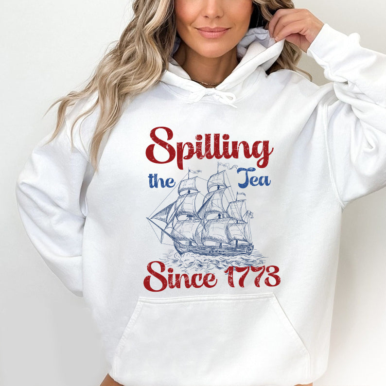 Petthouse | Spilling The Tea Since 1773 Shirt, 4th Of July Shirt, Usa Boston Tea Party, Fourth Of July