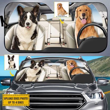 Petthouse | Dog Sunshade Windshield Sun Shade Custom Photo Sunshade For Car Pet Owner Gift Windshield Cover