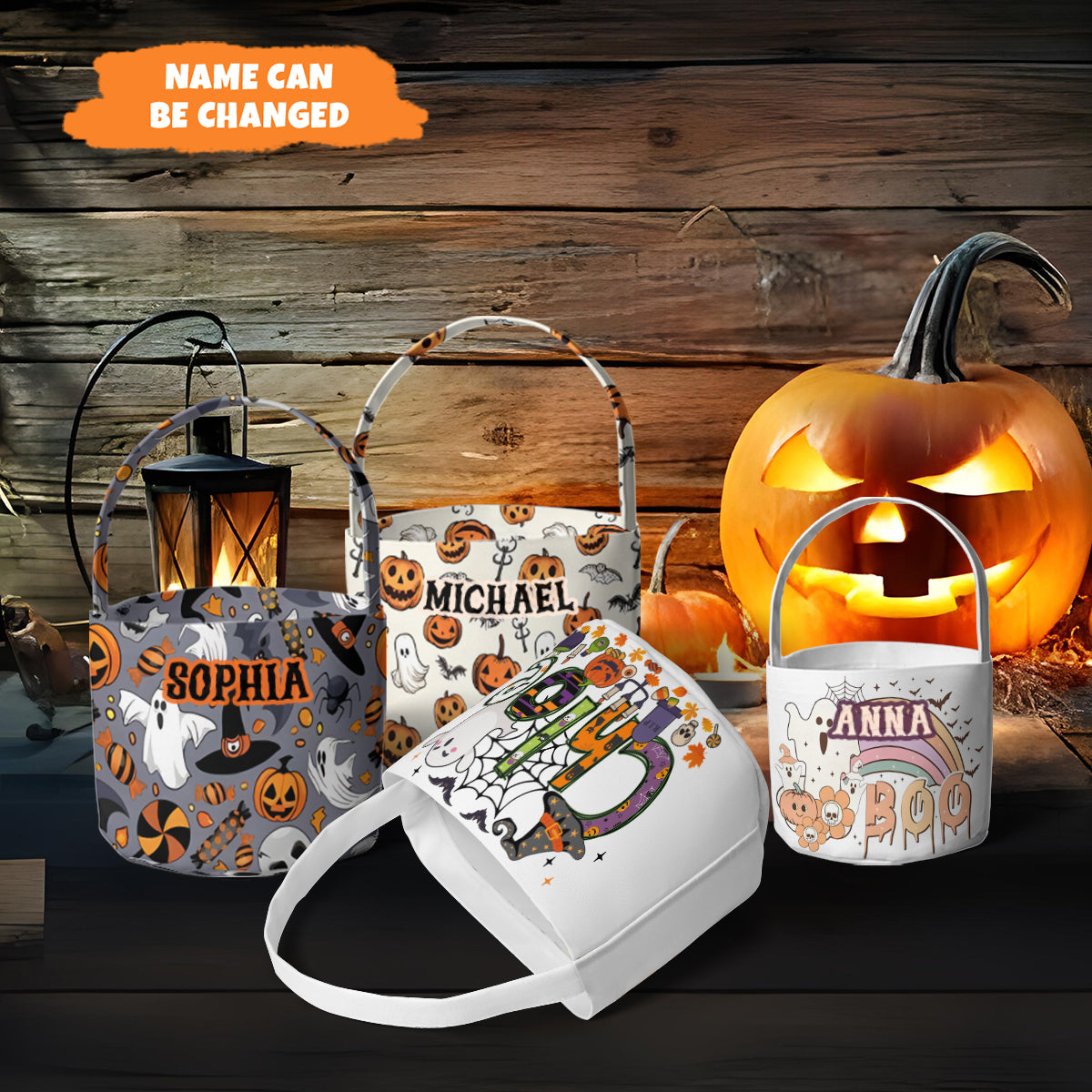 Petthouse | Personalized Halloween Candy Bag, Halloween Treat Bags For Kids, Halloween Gift