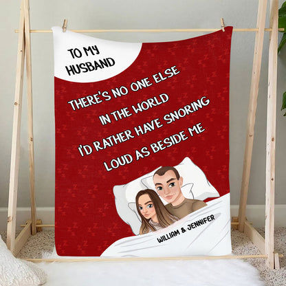 Petthouse | Customized Blanket To My Husband, You Are The Apple Of My Eye Cozy Blanket From Wife, Inspirational Gifts