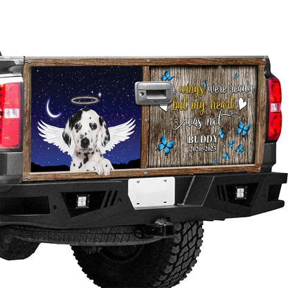 Petthouse | Customized Name Date Dalmatian Your Wings Were Ready Rear Window Decals For Trucks Memorial Dog