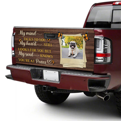 Petthouse | Loss Dog Memorial Tailgate Decals For Trucks Pug You Are At Peace Tailgate Wrap