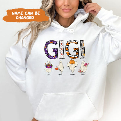 Petthouse | Personalized Halloween Mama Shirts, Halloween Gigi Shirt, Spooky Mimi Shirt Gift For Her