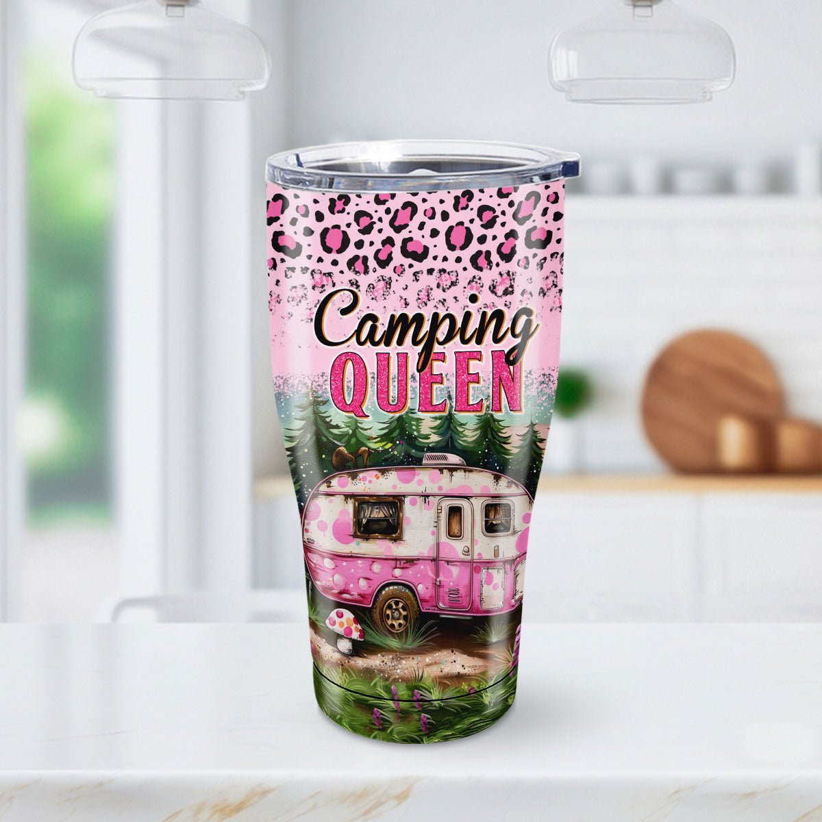 Petthouse | Camping Queen Tumbler, Camping Tumbler Gift, Camper Gift For Girls, Camping Queen, Mother Gift