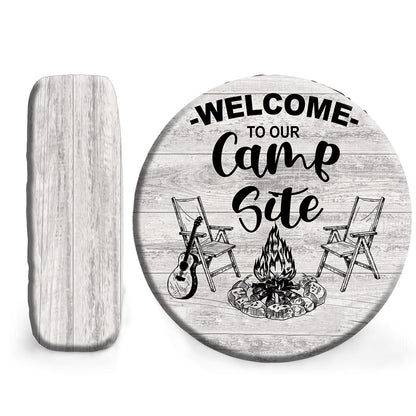 Petthouse | Personalized Spare Tire Cover Camping Family Tire Protector Welcome To Our Campsite Family