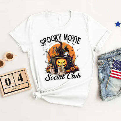 Petthouse | Spooky Movie Social Club Shirt, Funny Halloween Social Club, Spooky Season Horror Movie