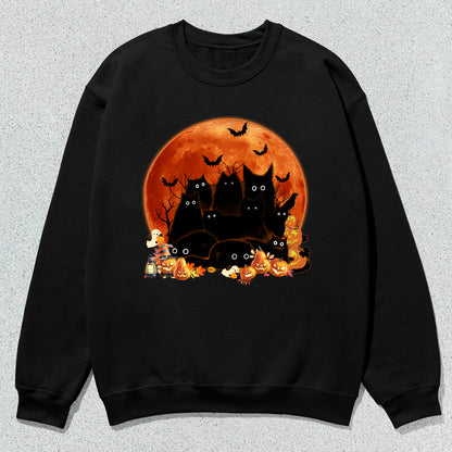 Petthouse | Cat Halloween Classic Tshirt, Spooky Halloween, Halloween Cat Shirt, Cat Lovers