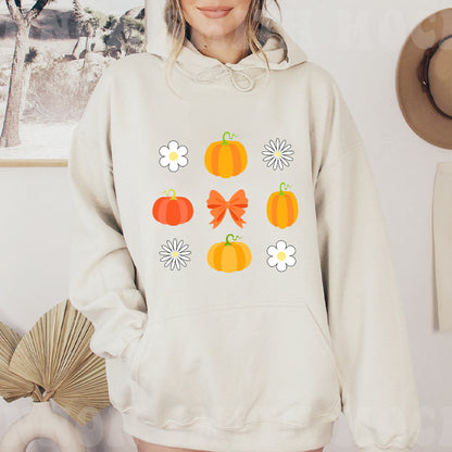 Petthouse | Fall Pumpkin Shirt, Coquette Orange Bow Fall Shirt, Pumpkin Lover Shirt, Thanksgiving