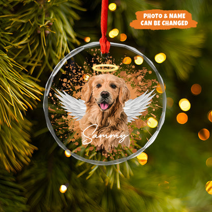 Petthouse | Personalized Pet Memorial Xmas Ornament, Dog Memorial Ornament, Pet Loss Keepsake Gifts