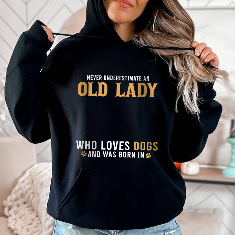 Petthouse | Personalized Dog T-shirt, Gift For Dog Owners, Never Underestimate An Old Lady Who Loves Dogs