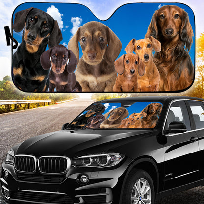 Petthouse | Dachshund Dog Car Sunshade Car Accessories Gift For Dachshund Lovers Pet Owners Gift Holiday