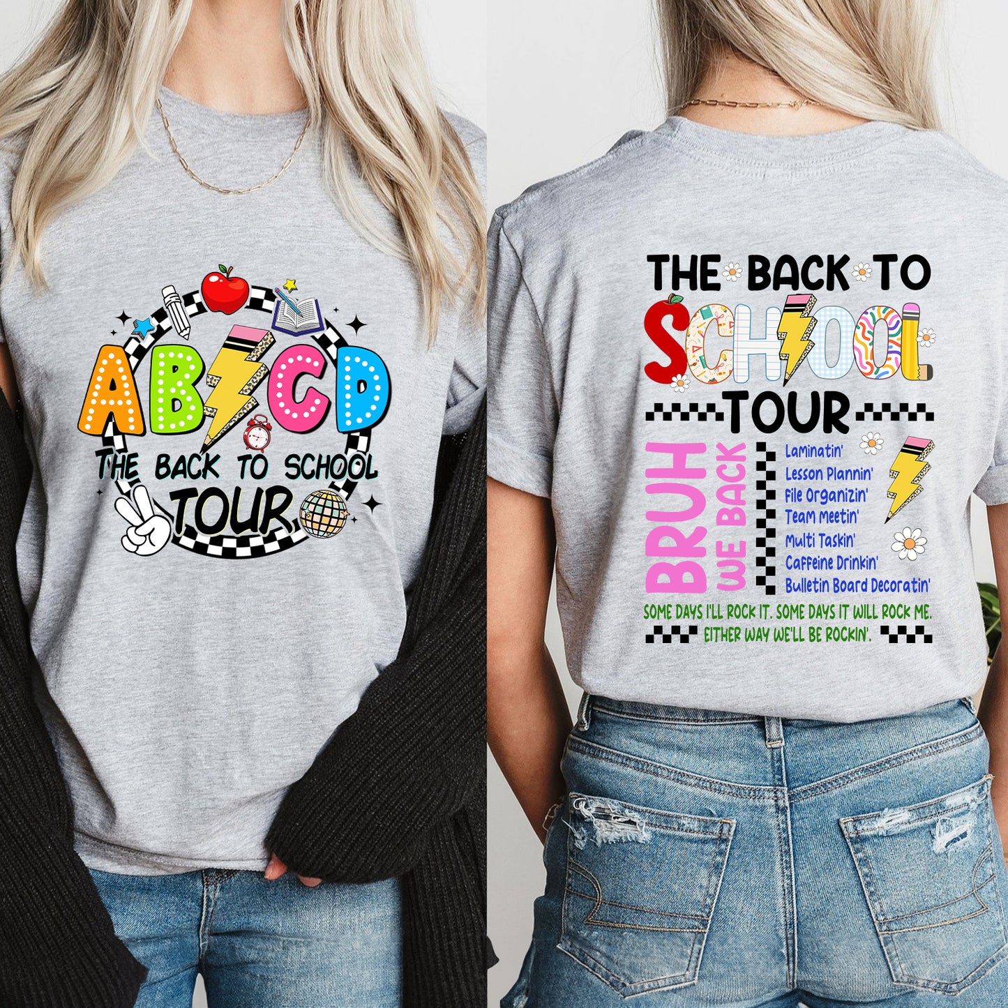 Petthouse | The Back To School Tour Shirt,  Bruh We Back Rockin' T-shirt, Abcd The Back To School Tour