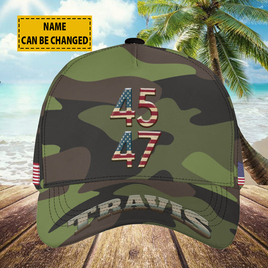 Petthouse | Customized Memorial Day Baseball Cap Camo Pattern Travel Hat Veteran Day Summer Hat Gifts For Soldier