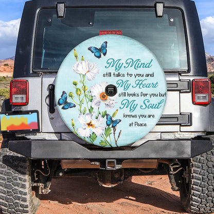 Petthouse | Butterfly Memorial Tire Storage Bag My Soul Knows You Are At Peace Remembrance Gifts Spare Tire Cover