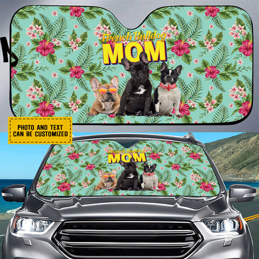 Petthouse | Custom French Bulldog Hawaii Sunshade For Car Dog Mom Sunshade Dog Sunshade Gift For Mom