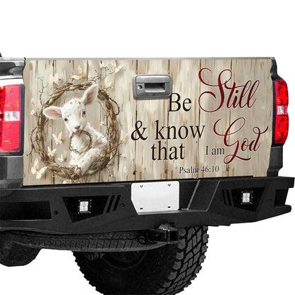 Petthouse | Lamb Of God Be Still And Know That I Am God Tailgate Wrap Decor Car