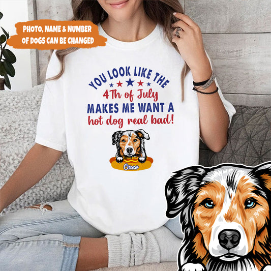 Petthouse | Custom Dog You Look Like The 4th Of July Shirt, Dog 4th Of July, Dog Patriot Shirt