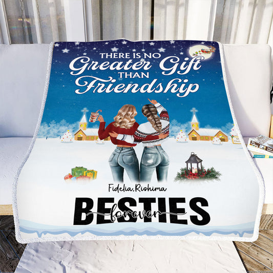 Petthouse | Best Friends There Is No Greater Gift Than Friendship, Christmas Gift For Besties Sisters, Fleece Blanket