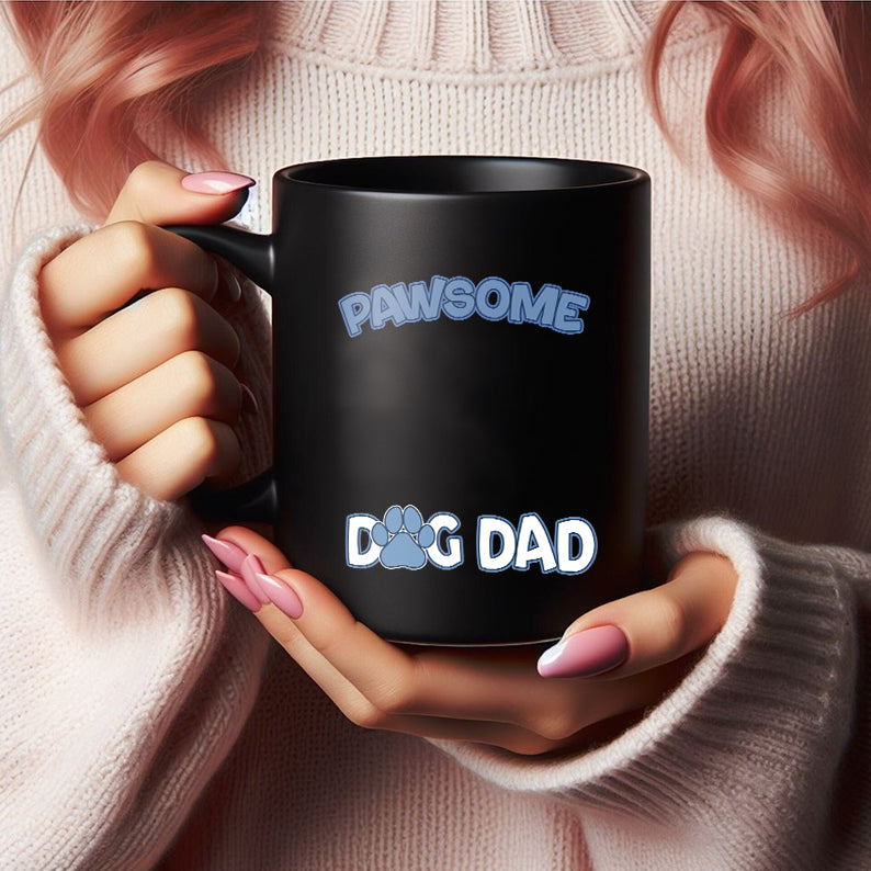 Petthouse | Custom Dog Pawsome Dog Dad Shirt, Gift For Dog Lovers, Father's Day, Gift For Dad