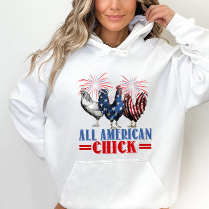 Petthouse | Patriotic Usa Chicken Shirt, Retro Chicken American 4th Of July Tshirt, Independence Day