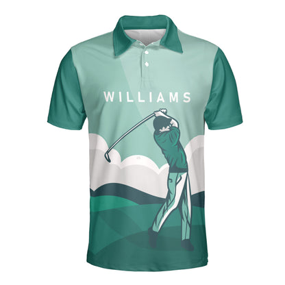 Petthouse | Customized Name Golfer Polo Shirt Love Golf Sport Shirt Mens Polo Short Sleeve Shirt Golf Players Gift Idea