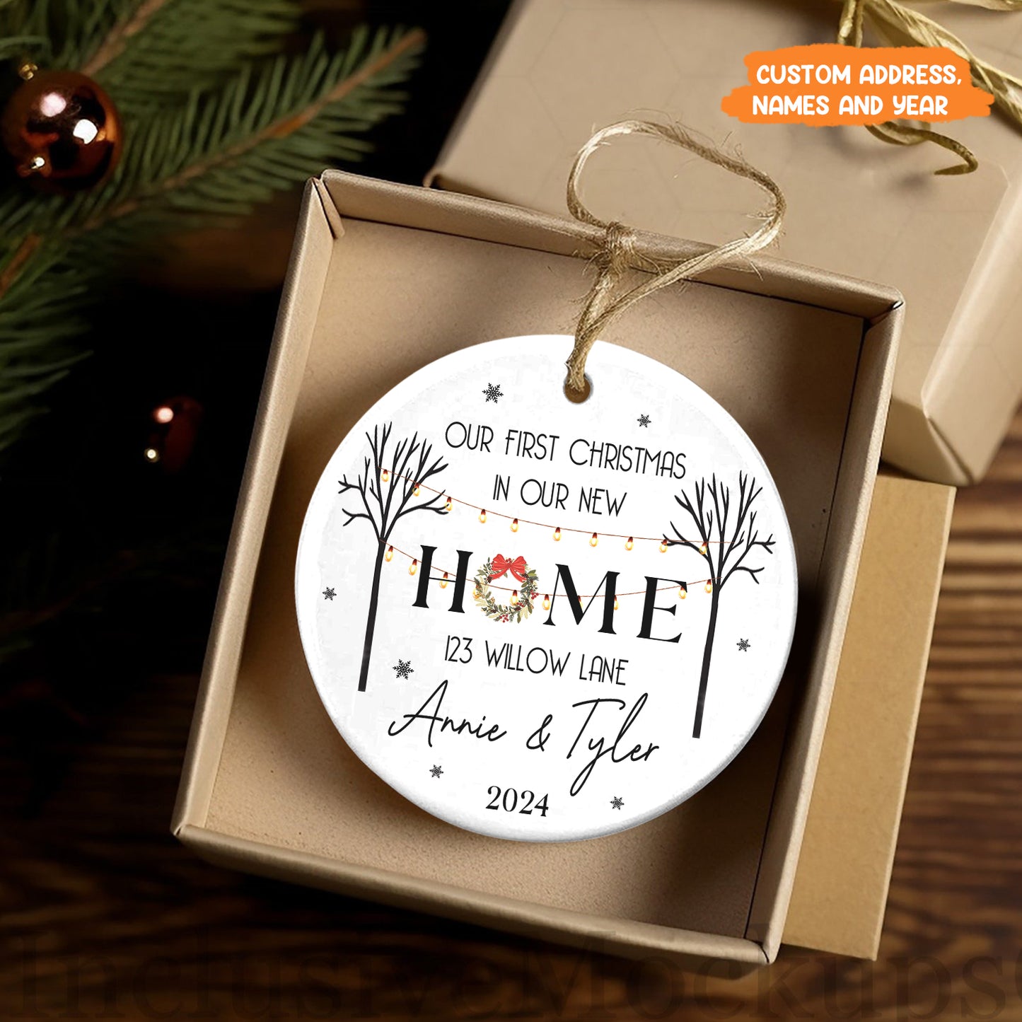 Petthouse | Personalized First Home Ornament 2025, New Home Ornament, Housewarming Gift, Christmas Gift