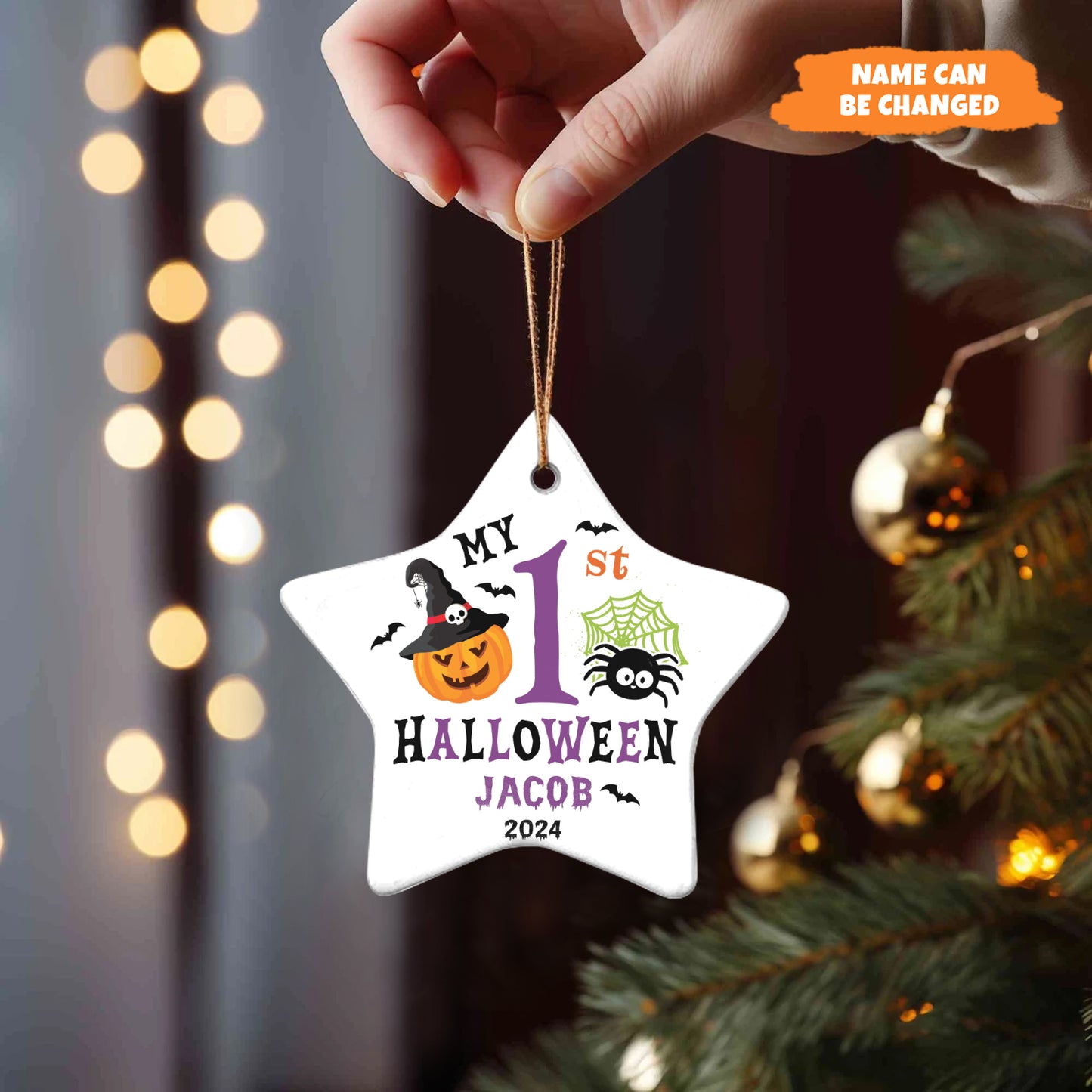 Petthouse | My First Halloween Ornament, Baby First Halloween Gift, Baby Halloween Gift, Gift For Baby