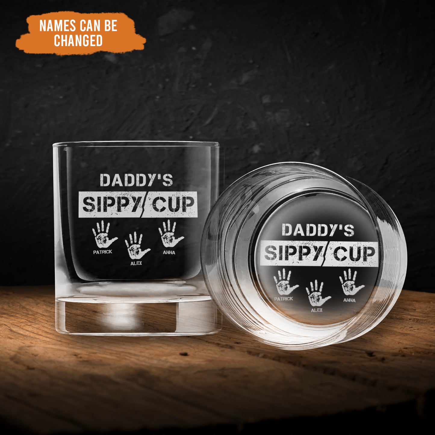 Petthouse | Custom Daddy's Sippy Cup Whiskey Glass, My Daddy's Sippy Cup, Gift For Dad, Husband