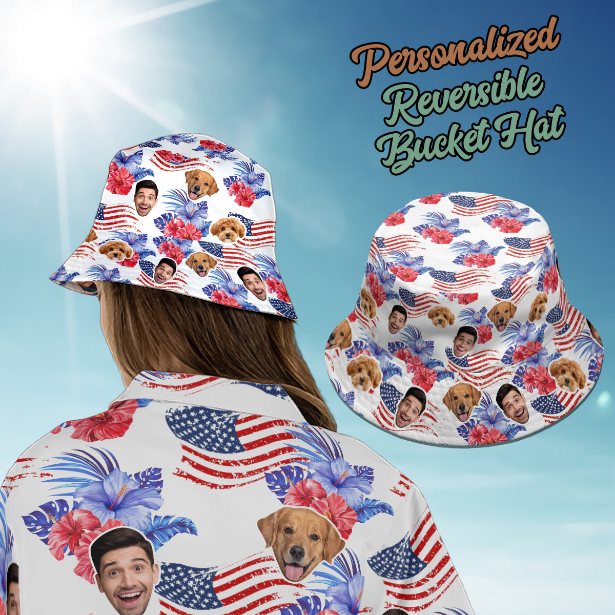 Petthouse | Custom Dog Hawaiian Shirt, Dog 4th Of July Independence Day, Dog Tropical Style Shirt