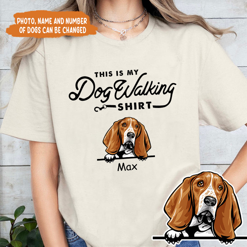 Petthouse | Custom Dog This Is My Dog Walking Shirt, Father's Day Gift, Dog Dad Unisex Shirt