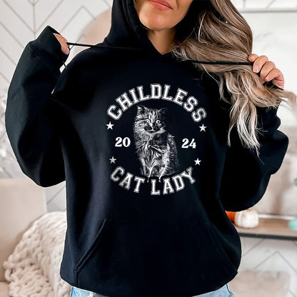 Petthouse | Childless Cat Lady Shirt, Cat Lady 2024 Shirt, Democrat Election Childless Cat Ladies