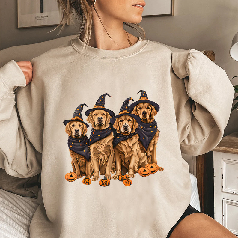 Petthouse | Golden Retriever Dog Halloween Shirt, Spooky Dog, Halloween Party Golden Retriever Dog