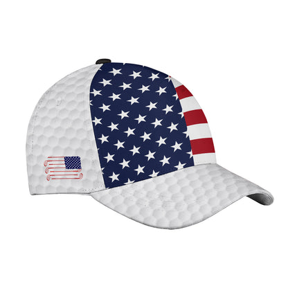 Petthouse | Golf American Flag Cap Patriotic Golf Sport Hat Golfer Classic Cap Golf Lovers Hat Wear Gift Golf Players