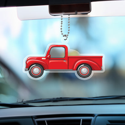 Petthouse | Customized Baby Photo Car Ornament Hanging, Acrylic Car Hanging, Drive Safe Love You Daddy