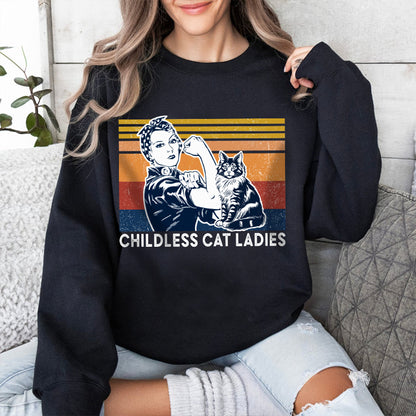 Petthouse | Childless Cat Ladies Shirt, Childless Cat Lady 2024 Shirt, Childless Cat Lady Tee, Blue 2024