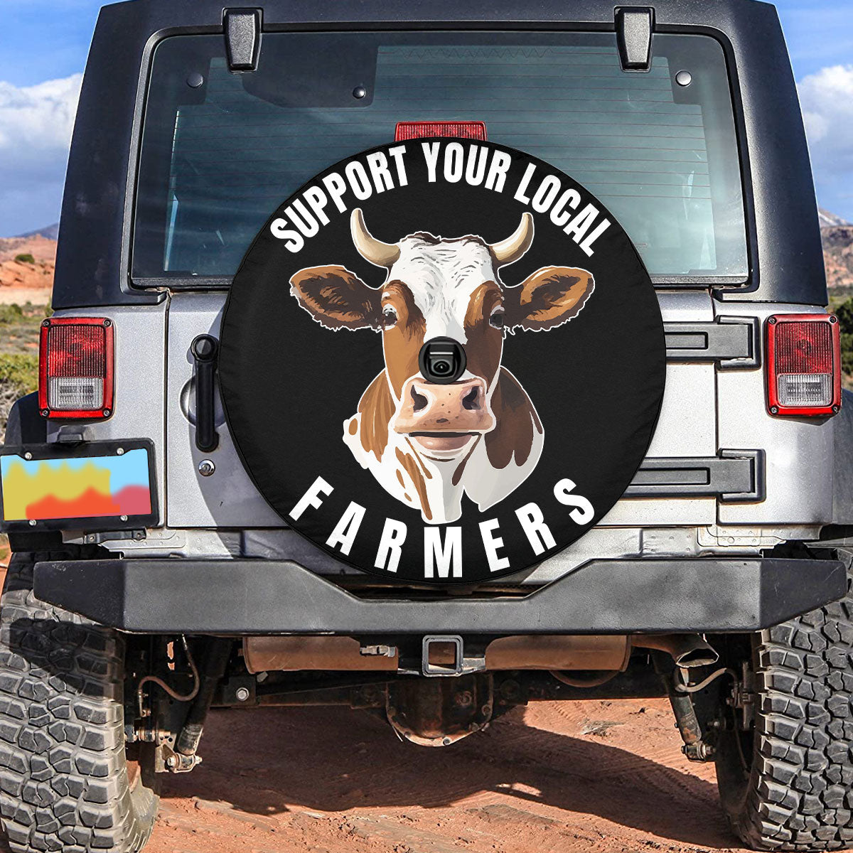 Petthouse | Support Your Local Farmers With A Cow Spare Tire Cover For Farmer Funny Cow Cattle