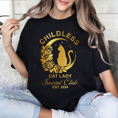 Petthouse | Childless Cat Lady Shirt, Childless Cat Lady Social Club Shirt, Girl Power 2024 Shirt