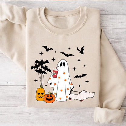 Petthouse | Halloween Ghost Dachshund Dog Shirt, Сute Ghost Dog Shirt, Women Halloween, Spooky Vibes