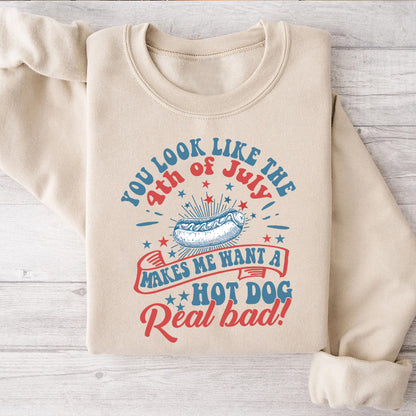 Petthouse | Funny You Look Like The 4th Of July Makes Me Want A Hot Dog Real Bad Shirt