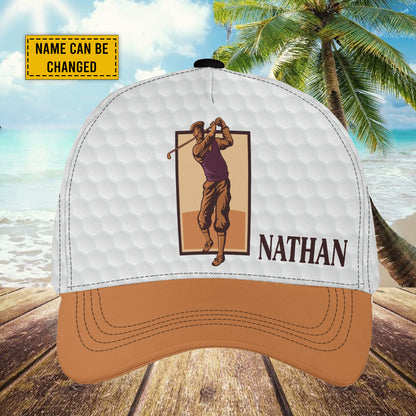 Petthouse | Personalized Name Love Golf Classic Cap Golf Men Hat Gift For Golfers Gift For Athletes Sport Outfit Team