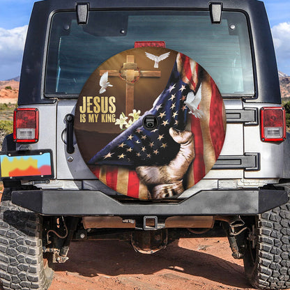 Petthouse | Jesus Tire Wheel Protector Faith Gift Women Worship All Season Protection Jesus Spare Tire Cover