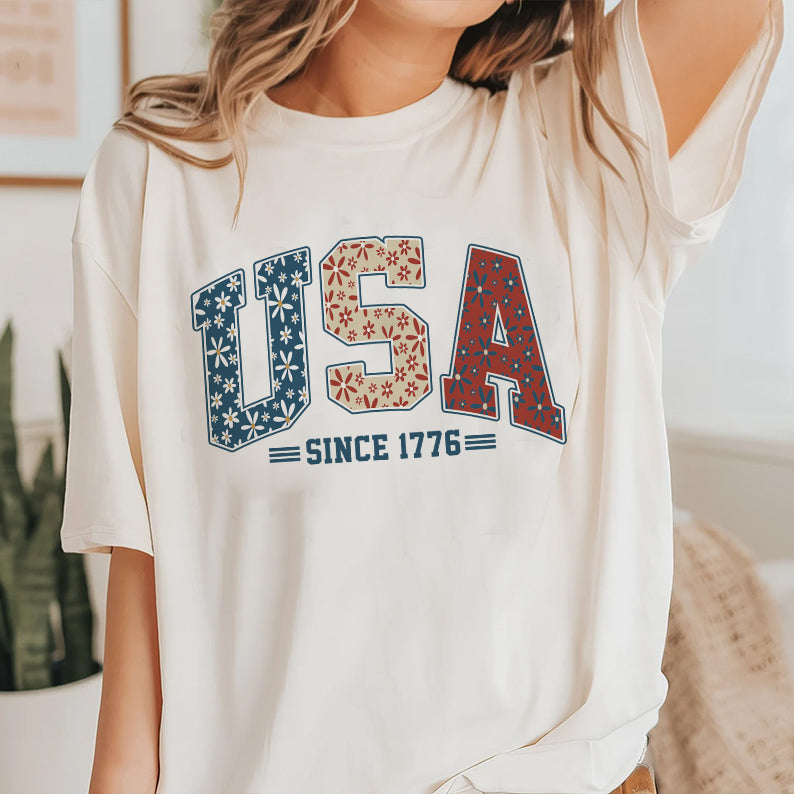 Petthouse | Usa Retro America Shirt, 4th Of July Patriotic Independence Day Shirt, Usa Since 1776 Shirt