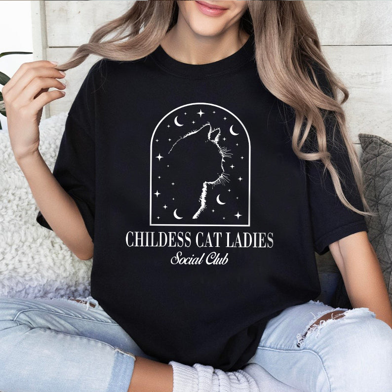 Petthouse | Childless Cat Lady Shirt, Childless Cat Ladies Social Club Shirt, Girl Power 2024